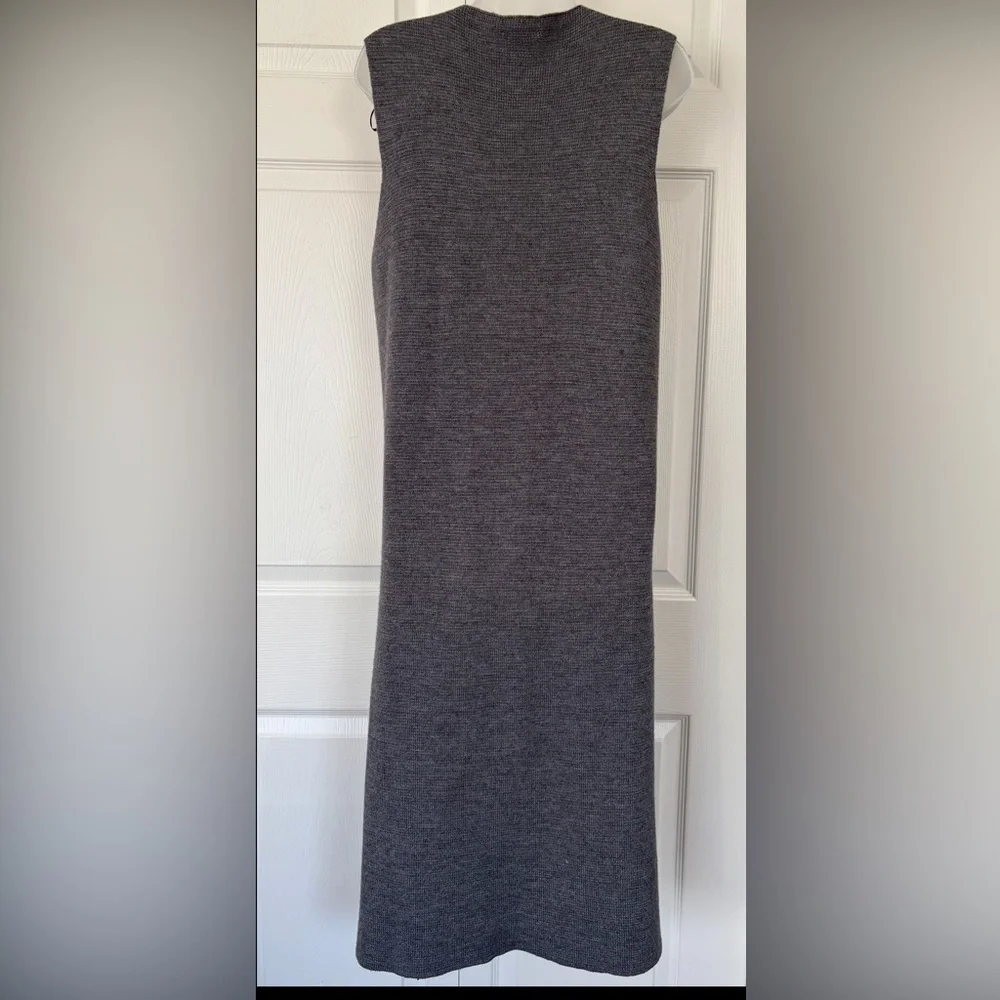 COCOGIO Made In Italy Gray Merino Wool Blend Knit Sweater Vest Size Medium Large